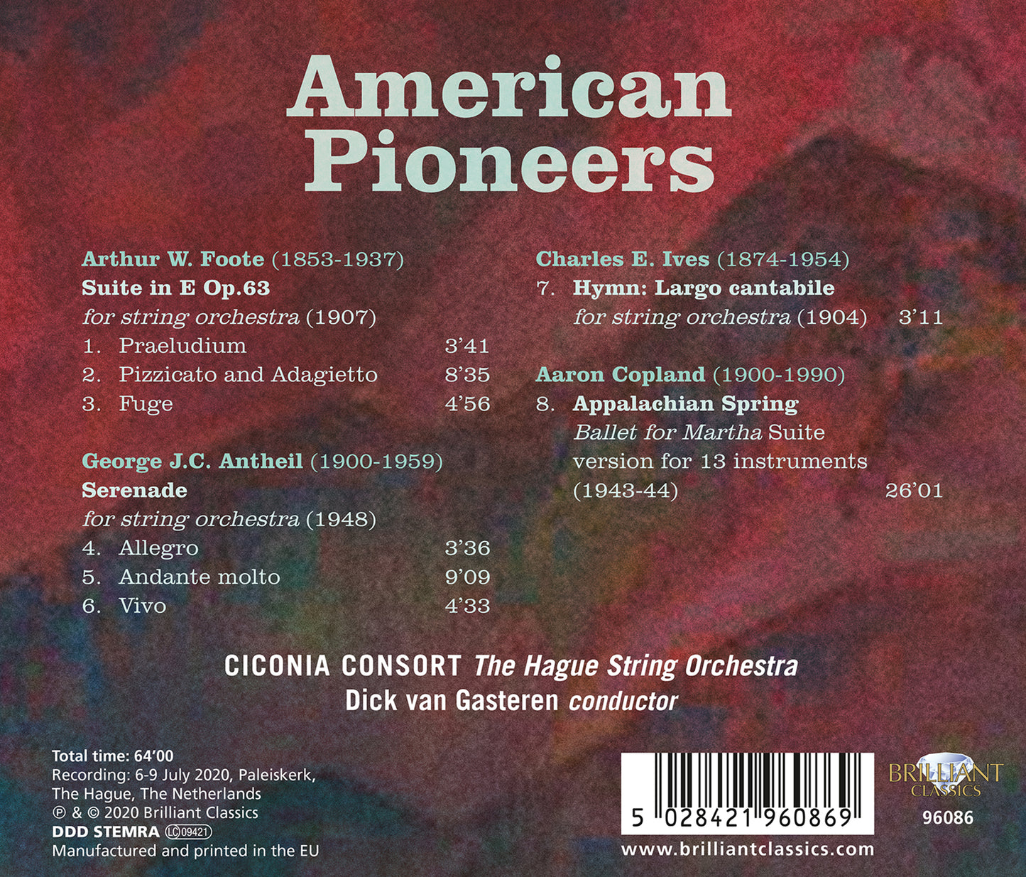 American Pioneers: Music For String Orchestra
