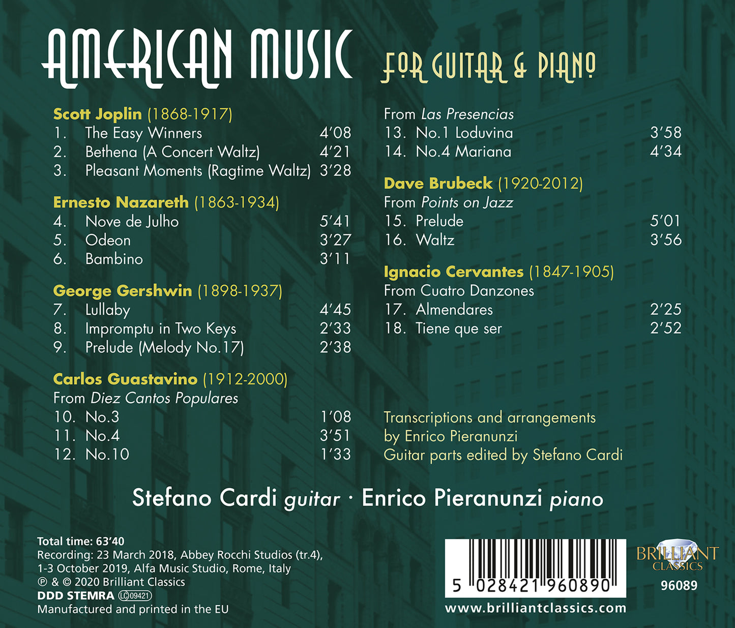 American Music For Guitar & Piano