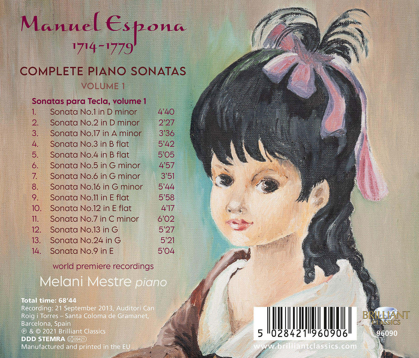 Espona: Complete Piano Sonatas