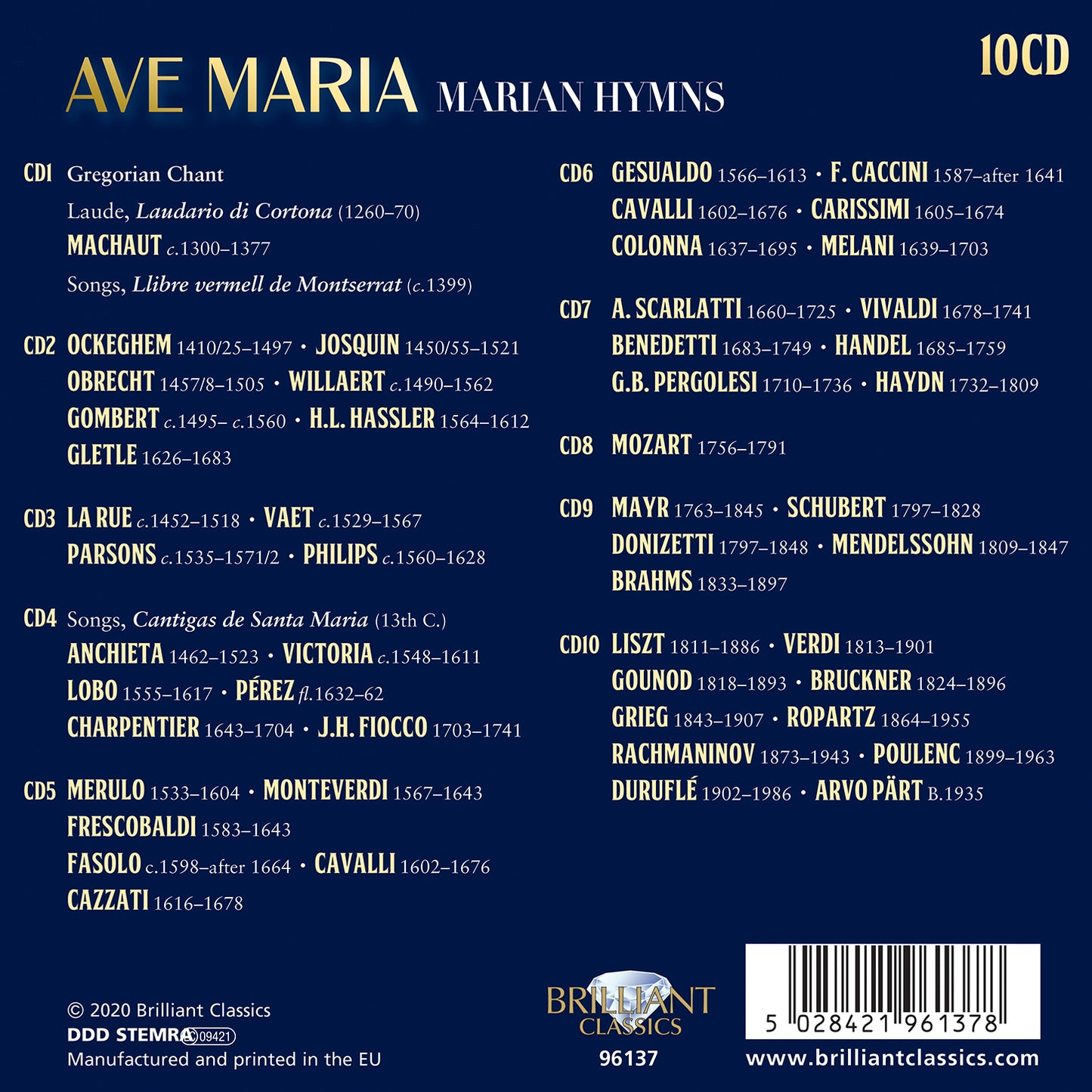 Ave Maria: Marian Hymns