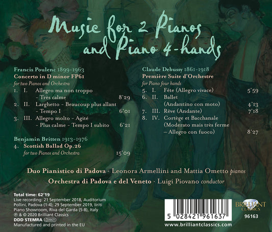 Poulenc, Britten, Debussy: Concerto For 2 Pianos, Scottisch