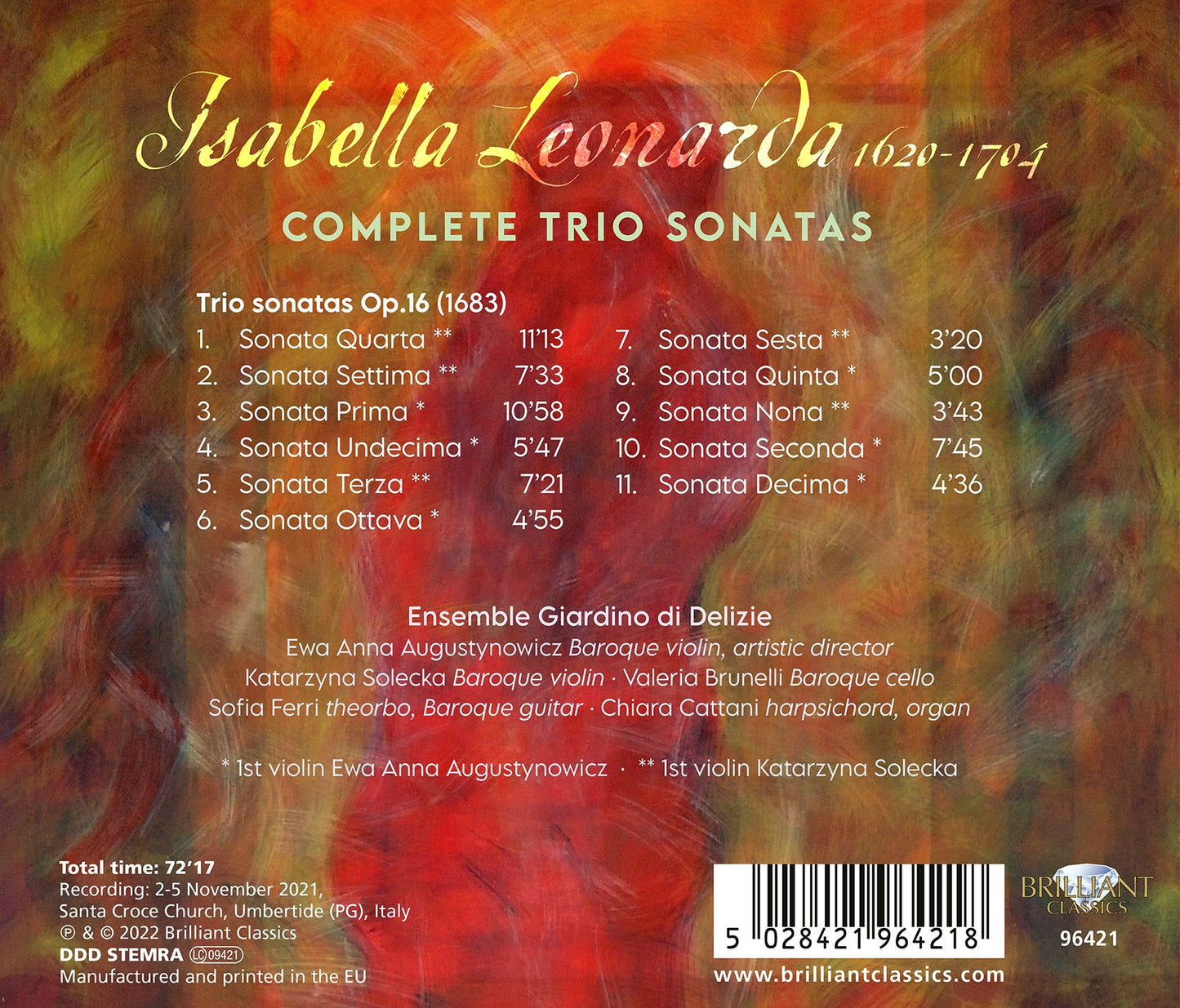 Leonarda: Complete Piano Trios