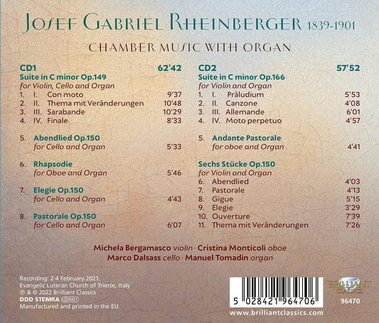 Rheinberger: Chamber Music with Organ
