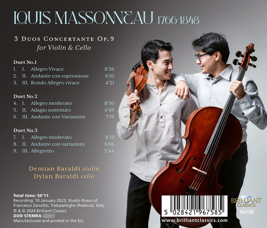 Massonneau: 3 Duos Concertante, Op. 9