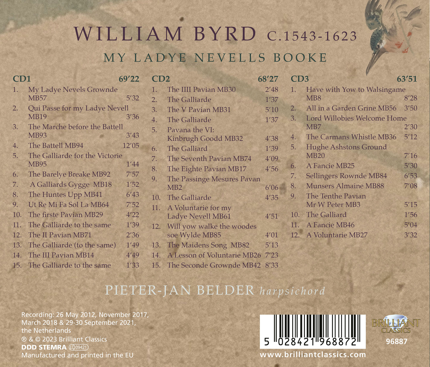 Byrd: My Ladye Nevells Booke
