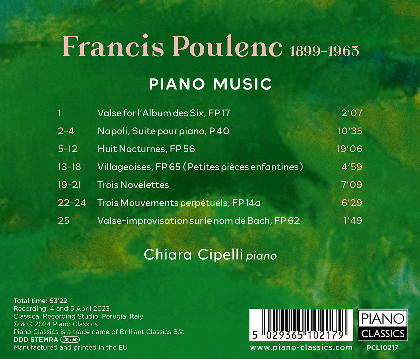 Poulenc: Piano Music