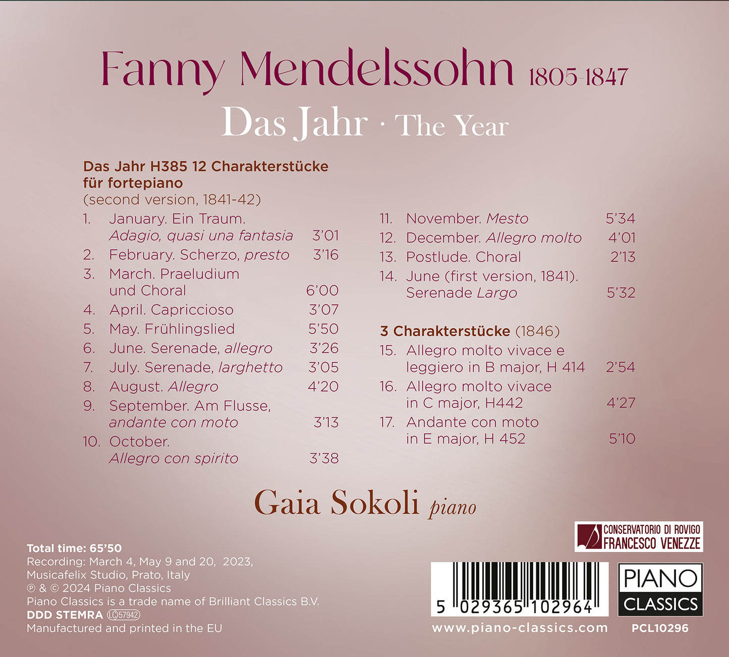 Fanny Mendelssohn, Vol. 2