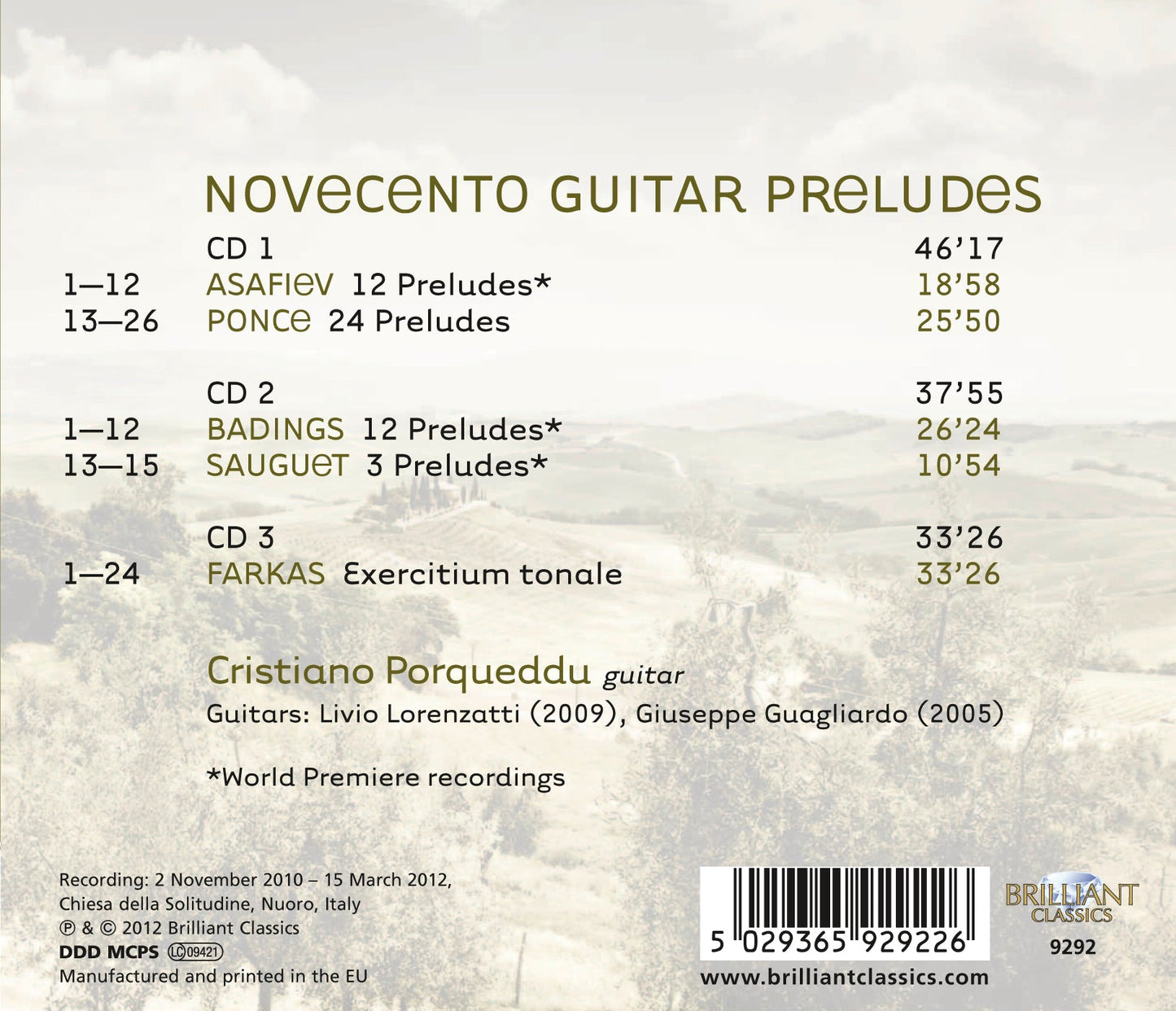 Novecento Guitar Preludes