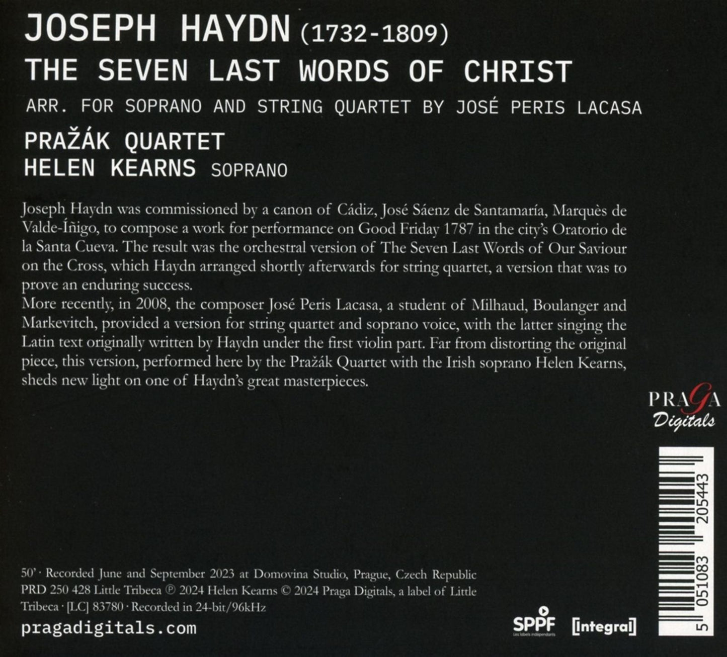 HAYDN: SEVEN LAST WORDS (ARR. FOR STRING QRT