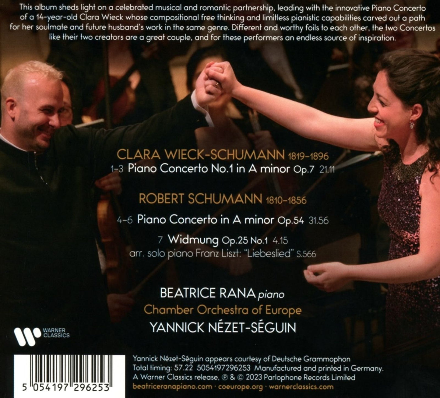 CLARA WIECK-SCHUMANN & ROBERT SCHUMANN: PNO CONS