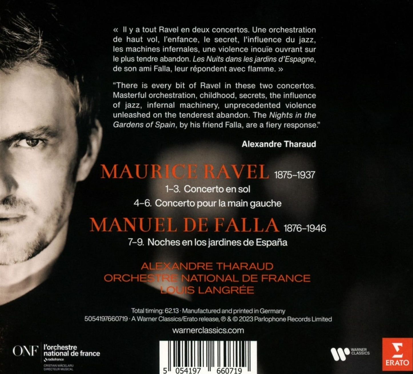 RAVEL: PIANO CONCERTOS FALLA: NUITS DANS LES