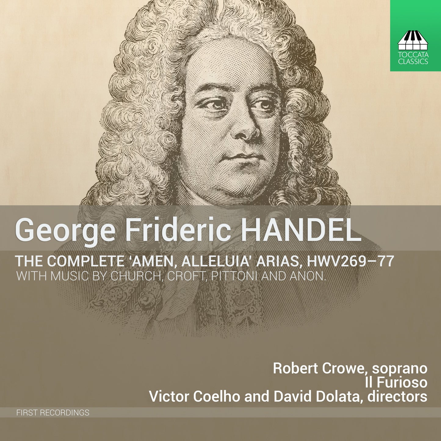 Handel: The Complete "Amen, Alleluia" Arias  Crow, Il Furioso, Coelho, Dolata