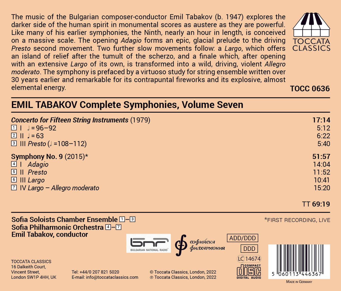 Tabakov: Complete Symphonies, Vol. 7
