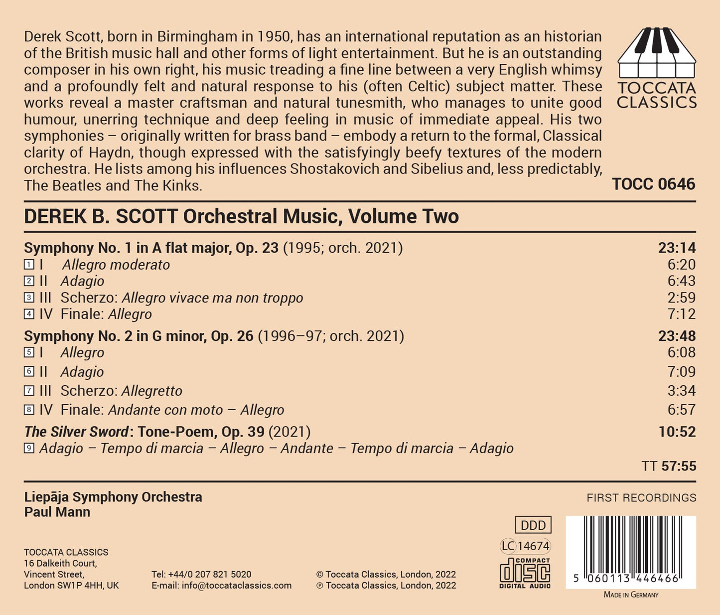 Scott: Orchestral Music, Vol. 2