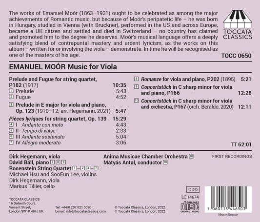 Moor: Music for Viola