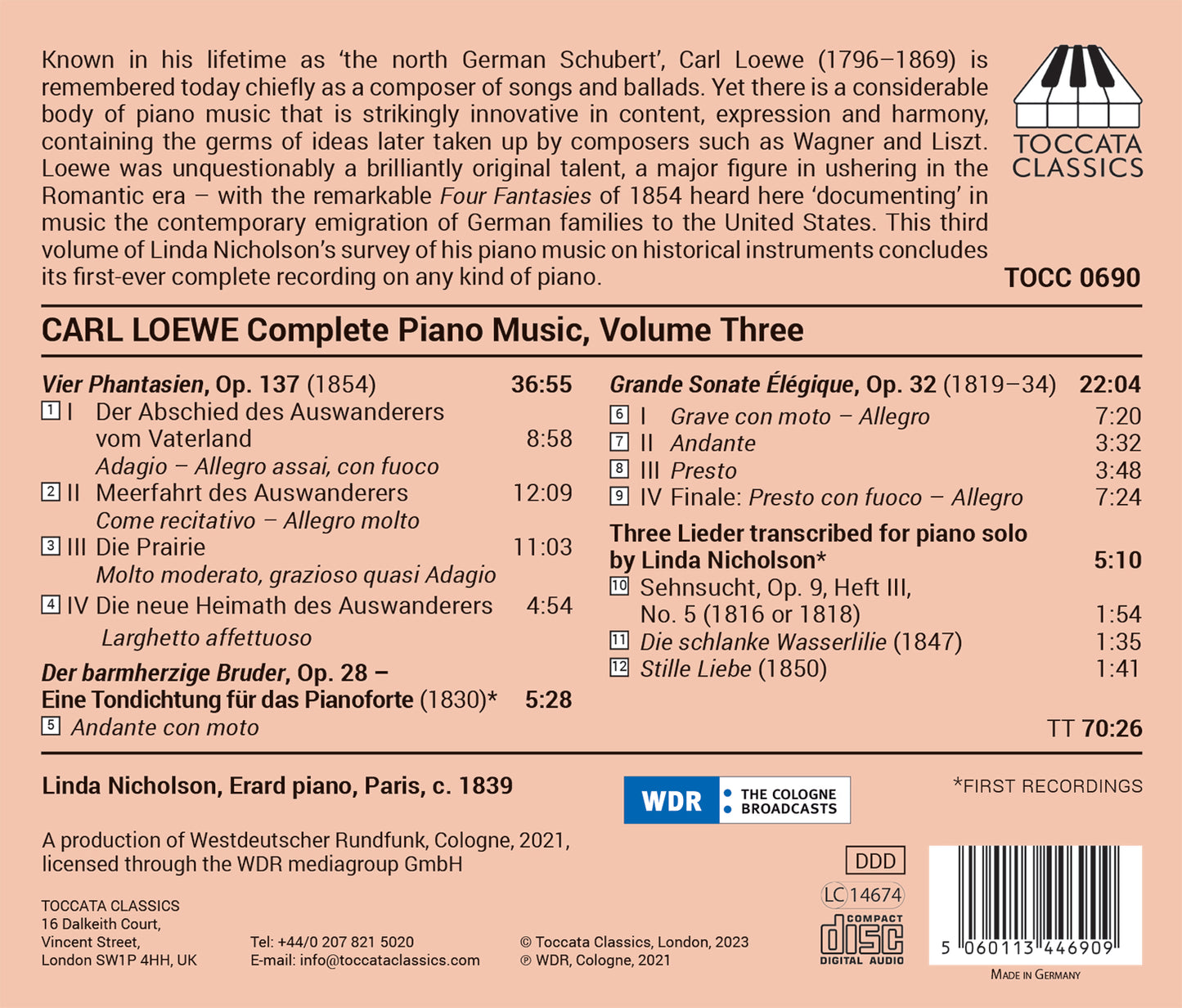 Loewe: Complete Piano Music, Vol. 3