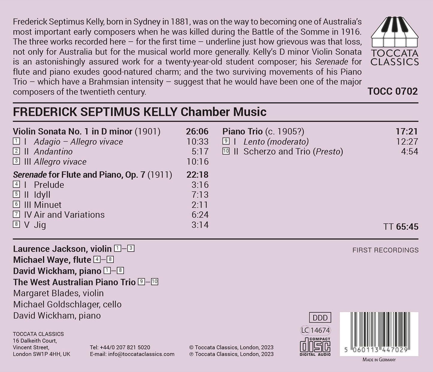 Kelly: Chamber Music