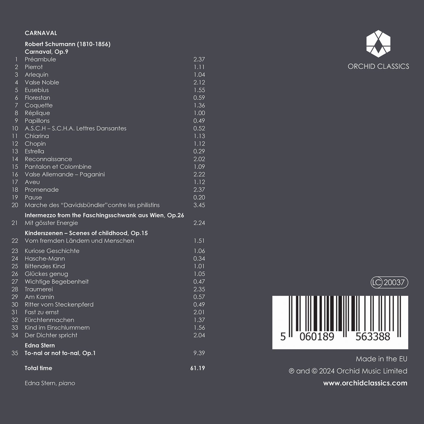 Schumann & Stern: Carnaval