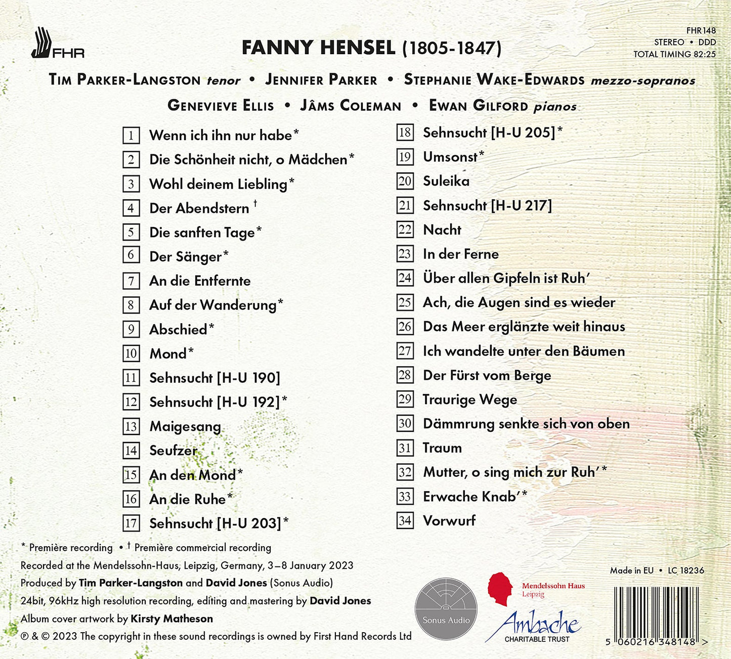 Hensel: Lieder