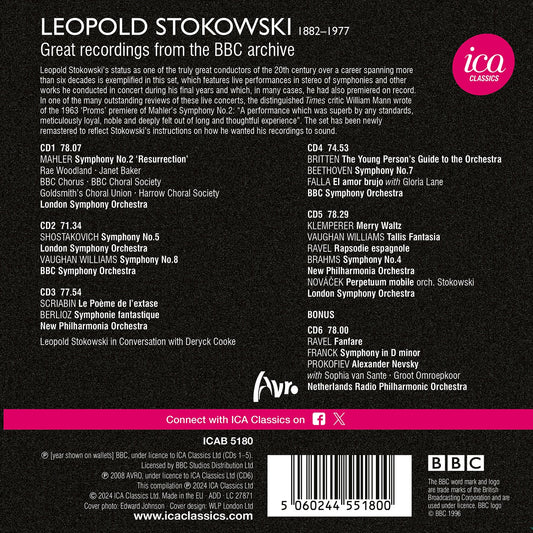 Leopold Stokowski - Great Recordings from the BBC Legends Ar