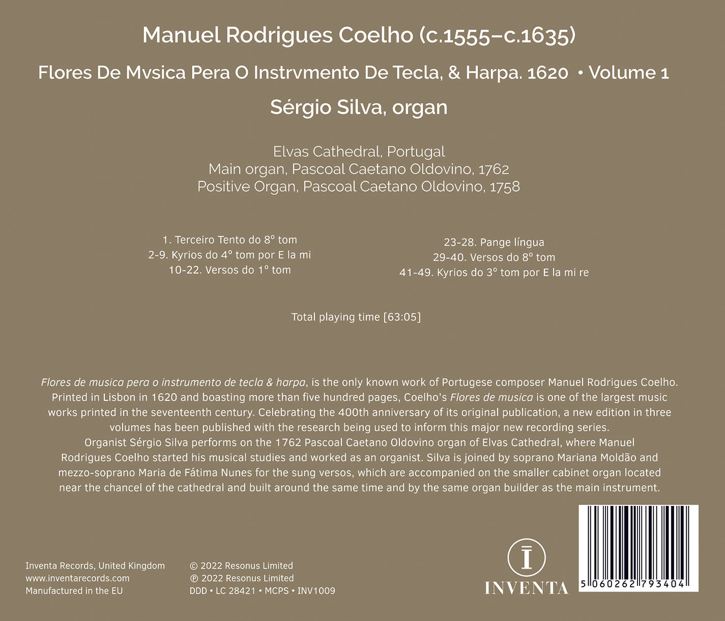 Coelho: Flores de Musica, Vol. 1