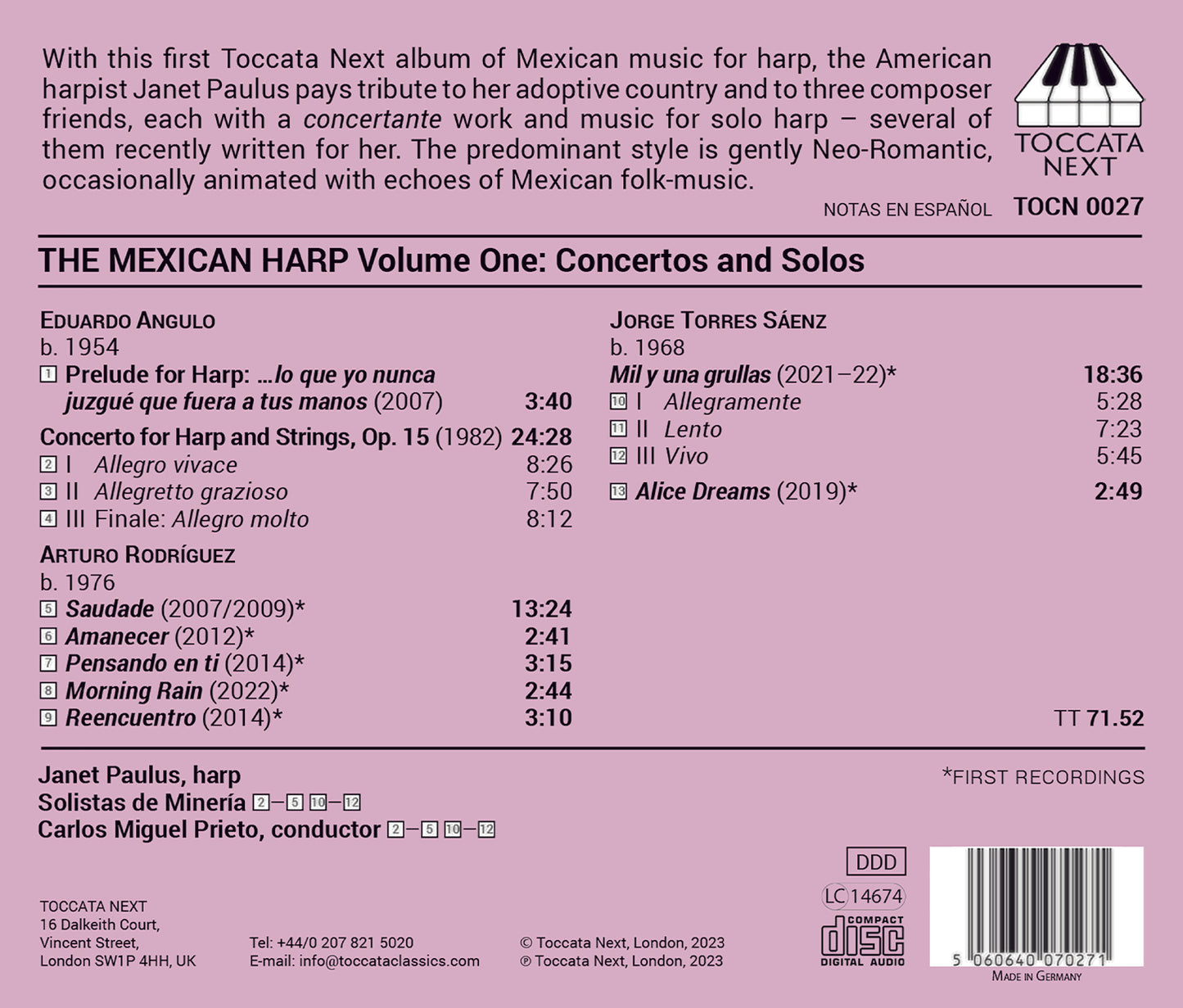 The Mexican Harp, Vol. 1 - Concertos & Solos