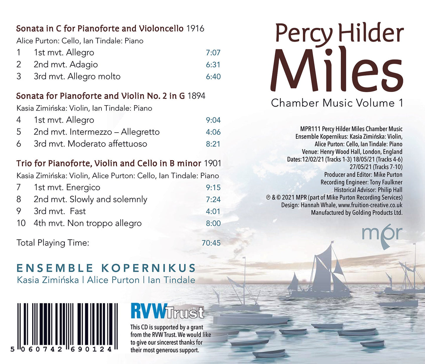 Miles: Chamber Music, Vol. 1  Ensemble Kopernikus