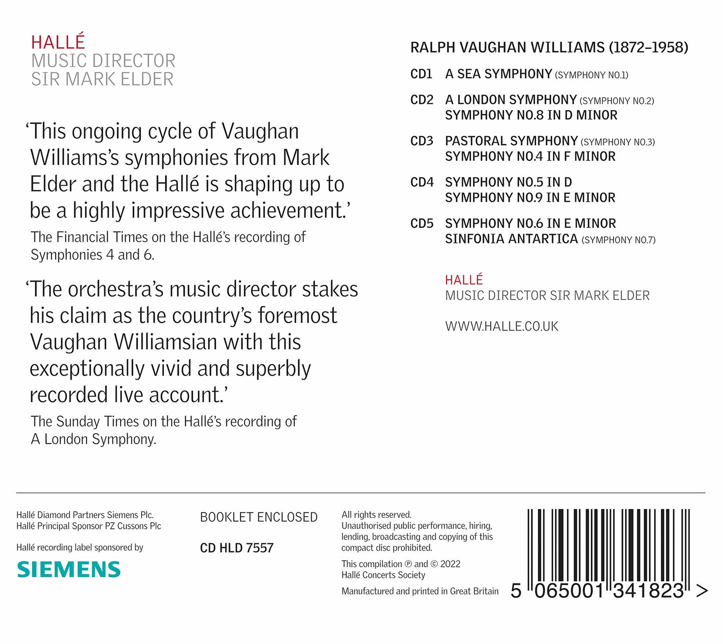 Vaughan Williams: The Complete Symphonies