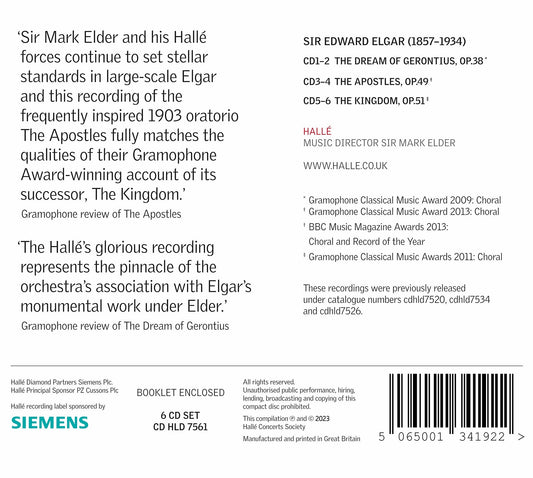 Elgar: The Dream Of Gerontius; The Apostles; The Kingdom