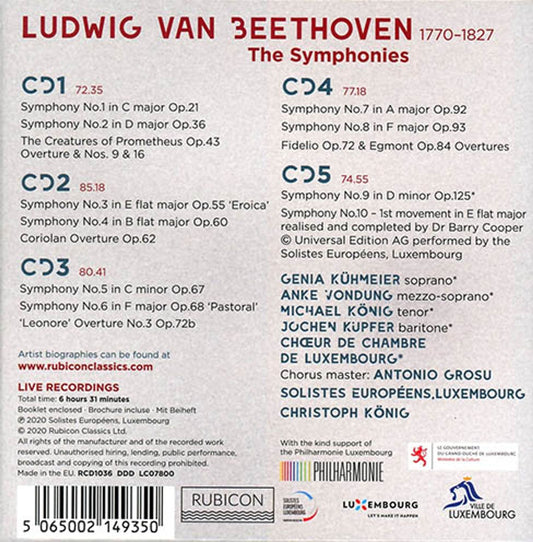BEETHOVEN: THE SYMPHONIES