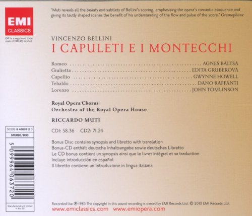 Bellini: I Capuleti Ed I Monte  Opera Series, Muti, Riccardo
