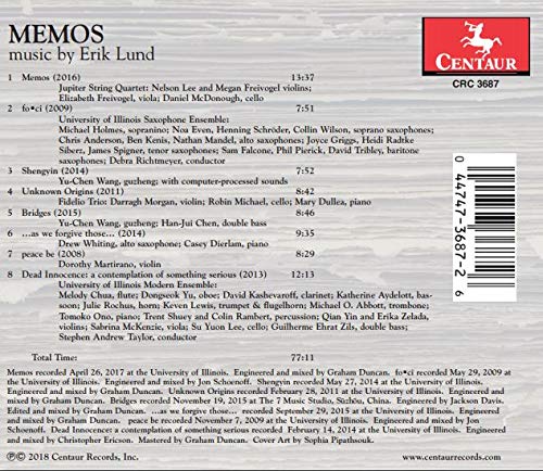 Memos: Music by Erik Lund