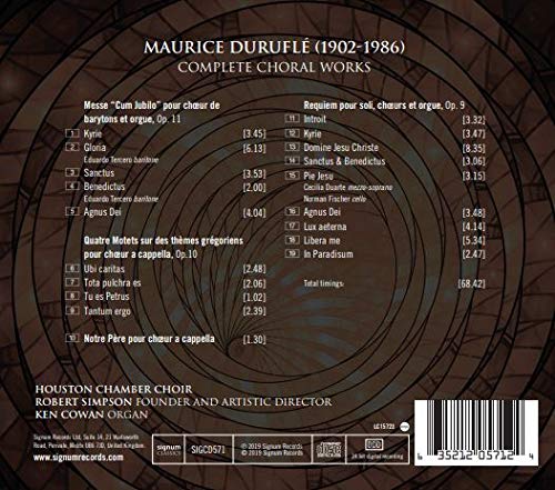 Duruflé: Complete Choral Works