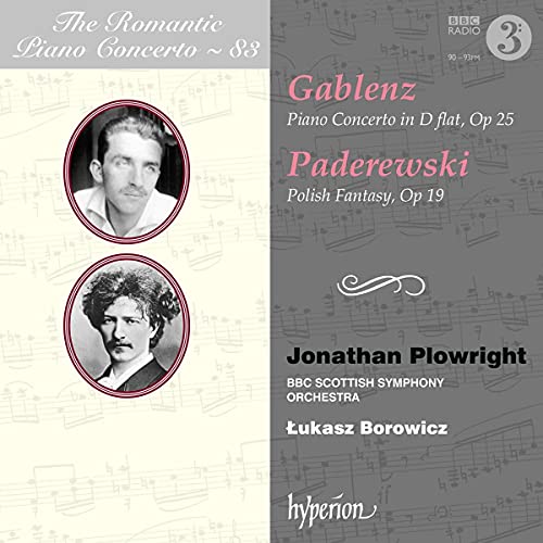 The Romantic Piano Concerto, Vol. 83 - Gablenz: Piano Concerto; Paderewski: Polish Fantasy