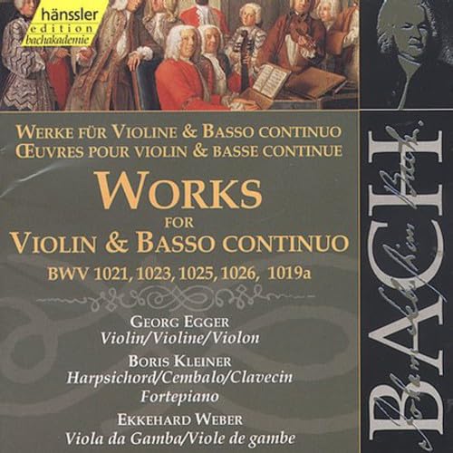 WORKS FOR VIOLIN & BASSO CONTI