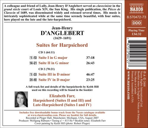 D'Anglebert, J.H.: Suites Nos. 1-4