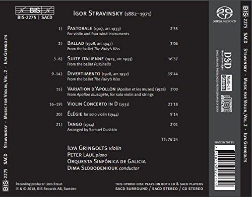 Stravinsky: Music for Violin, Vol. 2