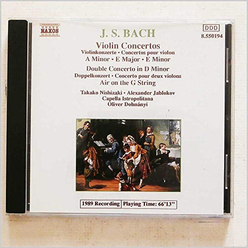 Bach, J.S.: Violin Concertos, Bwv 1041-1043
