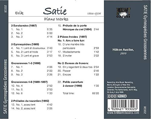 GYMNOPEDIES, GNOSSIENNES & SAR