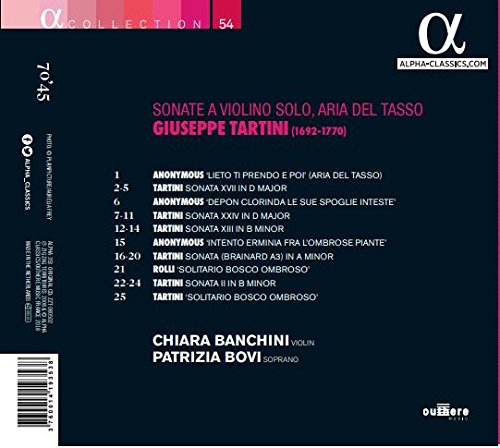 Tartini: Sonate a violino solo & Aria del Tasso