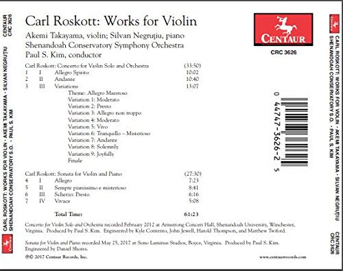 Roskott: Works for Violin