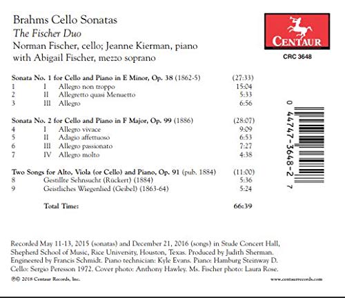 Brahms: Cello Sonatas