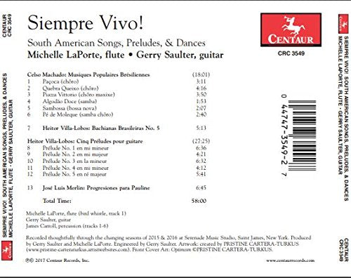 Siempre Vivo!: South American Songs, Preludes & Dances