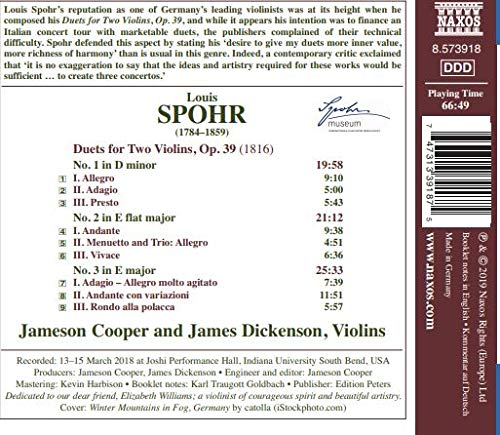 Spohr: Violin Duets, Vol. 2