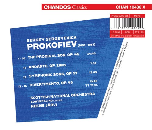 Prokofiev, S.: Prodigal Son (The) / Andante / Divertissement
