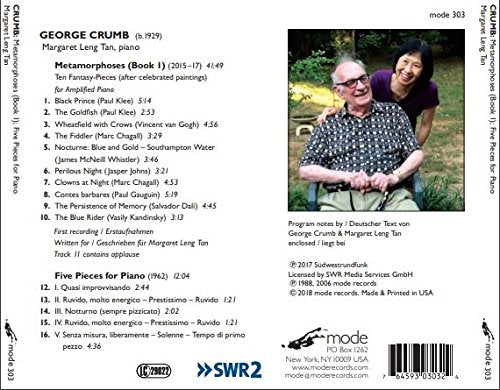 Crumb: Metamorphoses, Book 1 & 5 Pieces for Piano