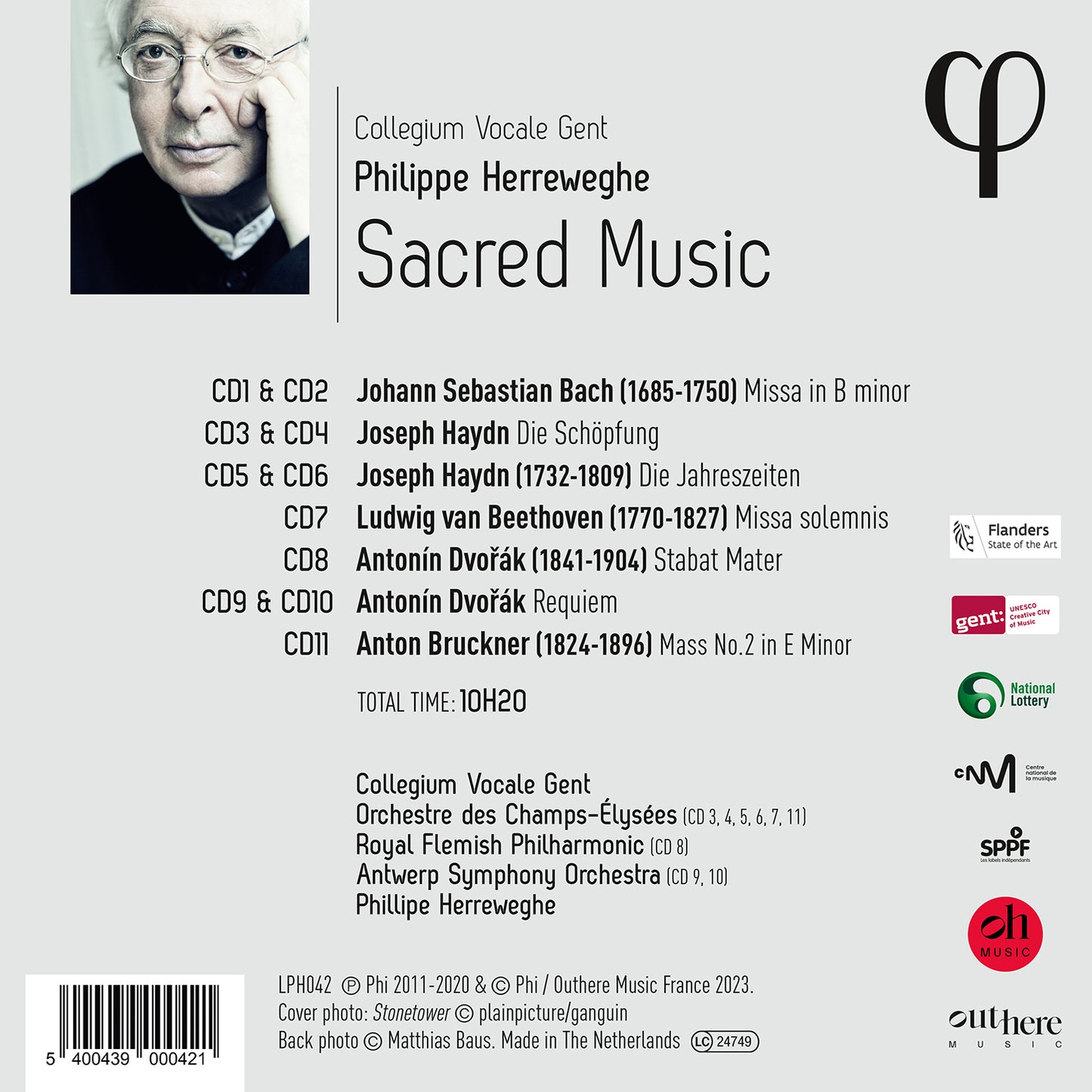 Sacred Music / Collegium Vocale Gent; Philippe Herreweghe [11 CDs]