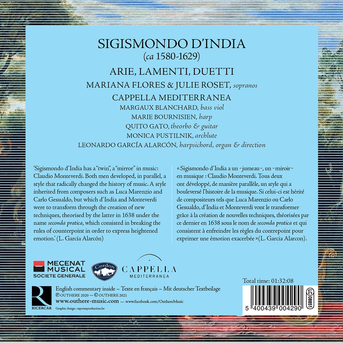 D'India: Lamenti & Sospiri  Cappella Mediterranea