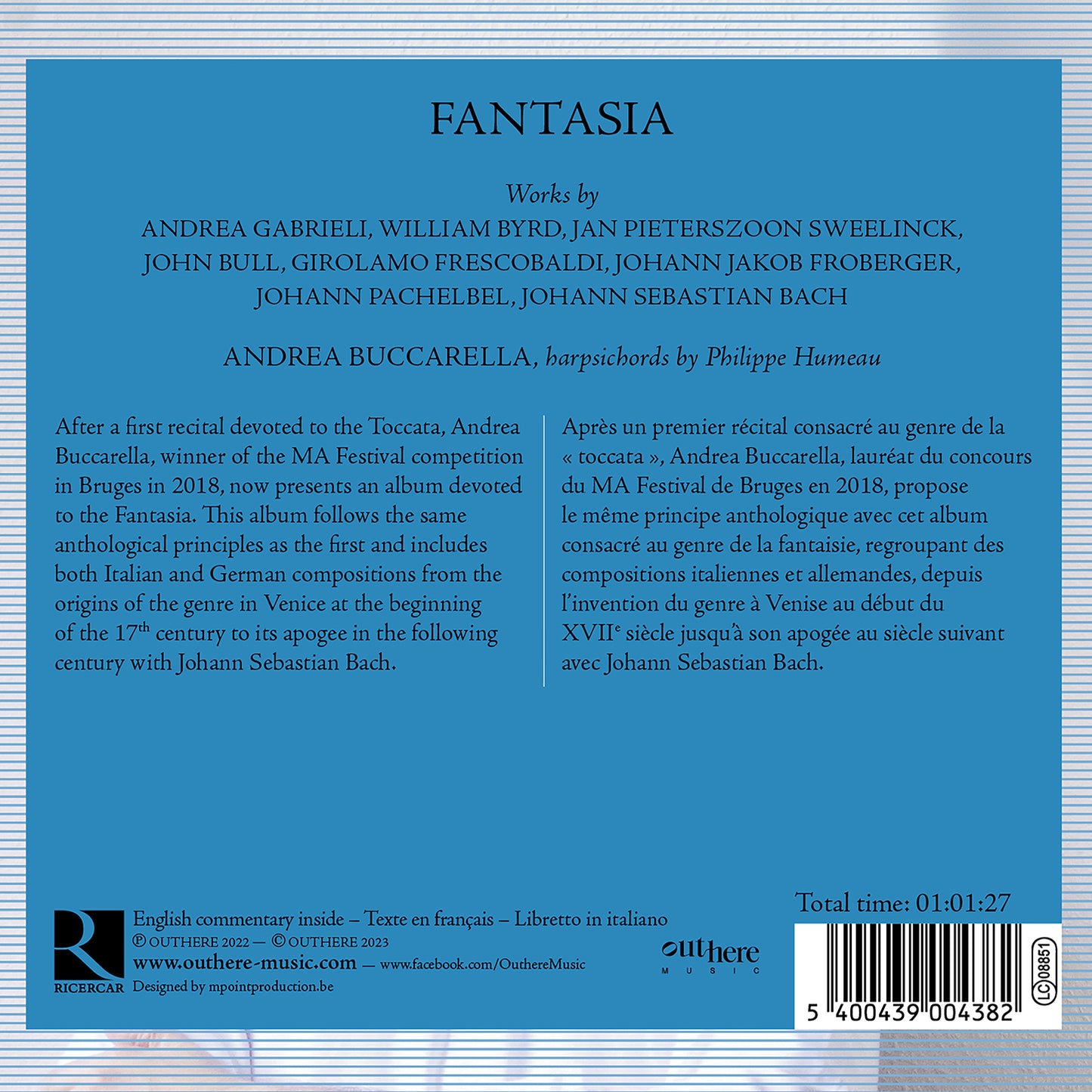Fantasia from Andrea Gabrieli to Johann Sebastian Bach