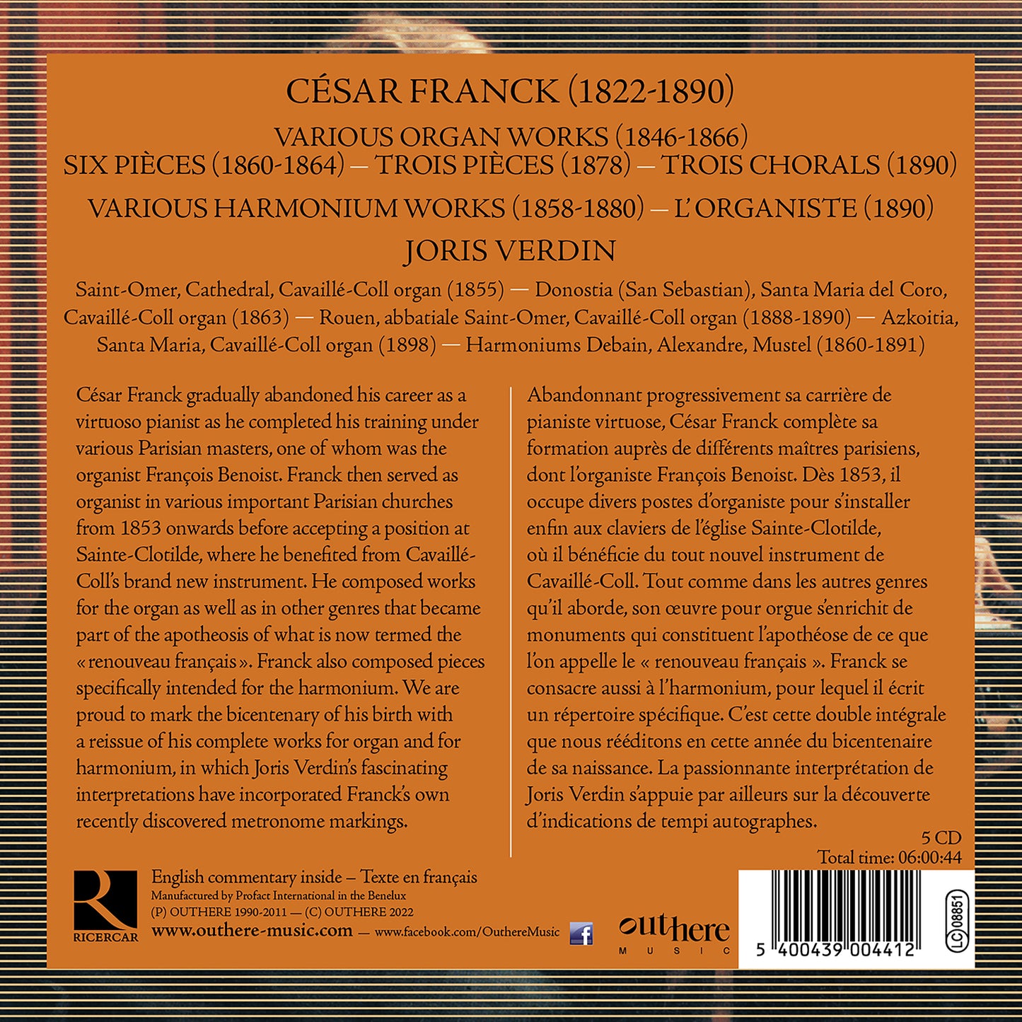 Franck: Complete Organ & Harmonium Works